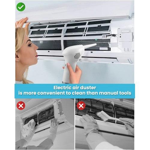 Mini Compressed Air Duster, 36000RPM Electric Cordless Air Duster Blower for Cleaning Dust, Hairs, Computer, Keyboard - EAD-10 - Toytexx Mini Compressed Air Duster, 36000RPM Electric Cordless Air Duster Blower for Cleaning Dust, Hairs, Computer, Keyboard - EAD-10 - Toytexx